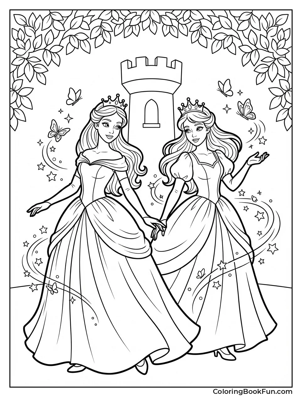 Beautiful Princess with Stars