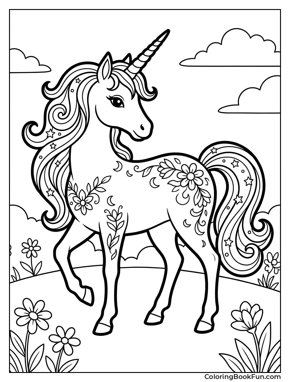 Beautiful Unicorn with Grace