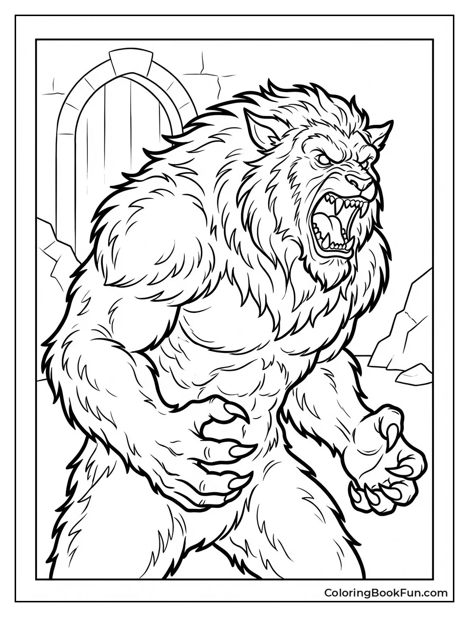 Beast Roars with Sharp Claws