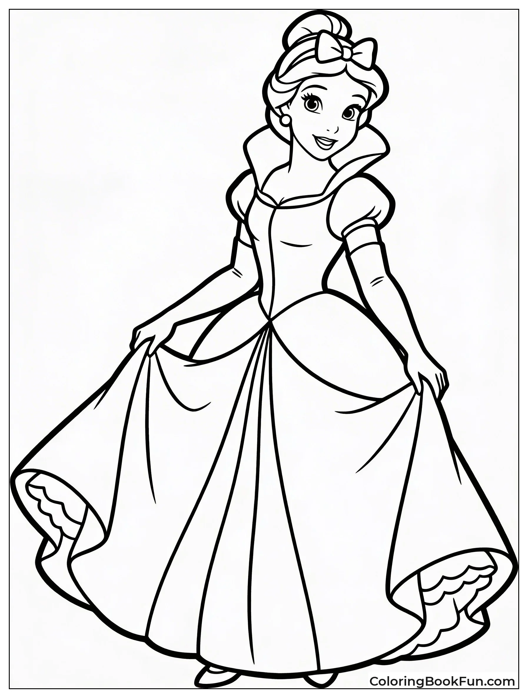 Belle Poses in Blue Dress