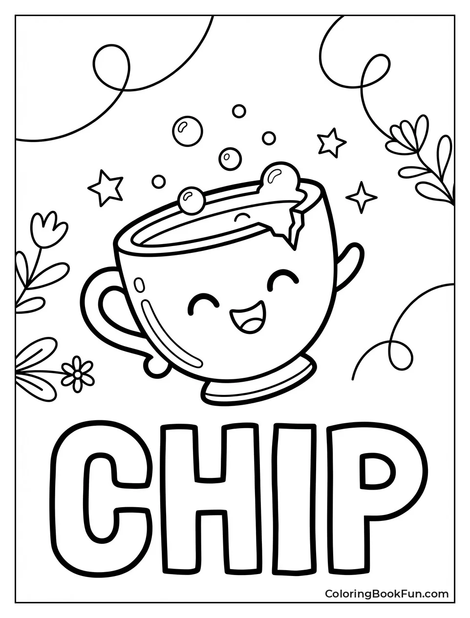 Cheerful Chip the Teacup