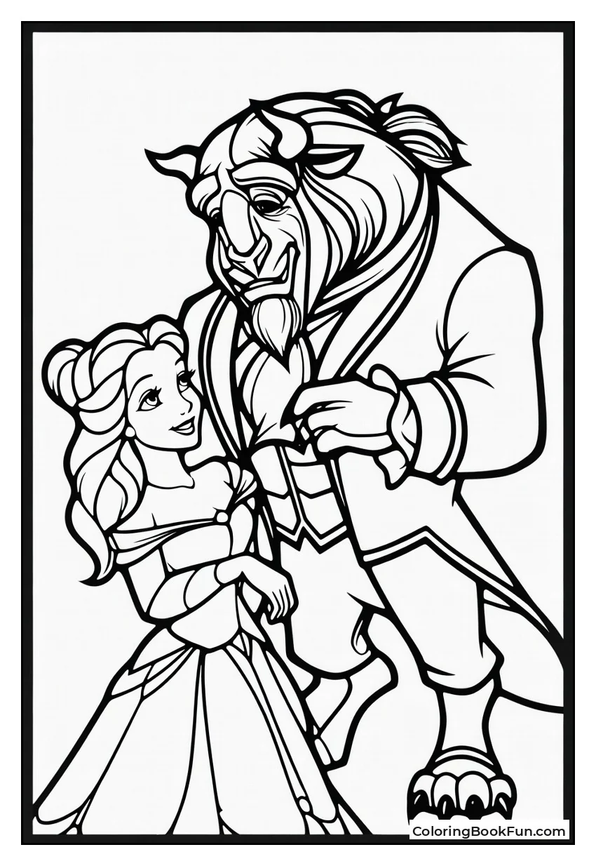 Classic Disney Character Line Drawings