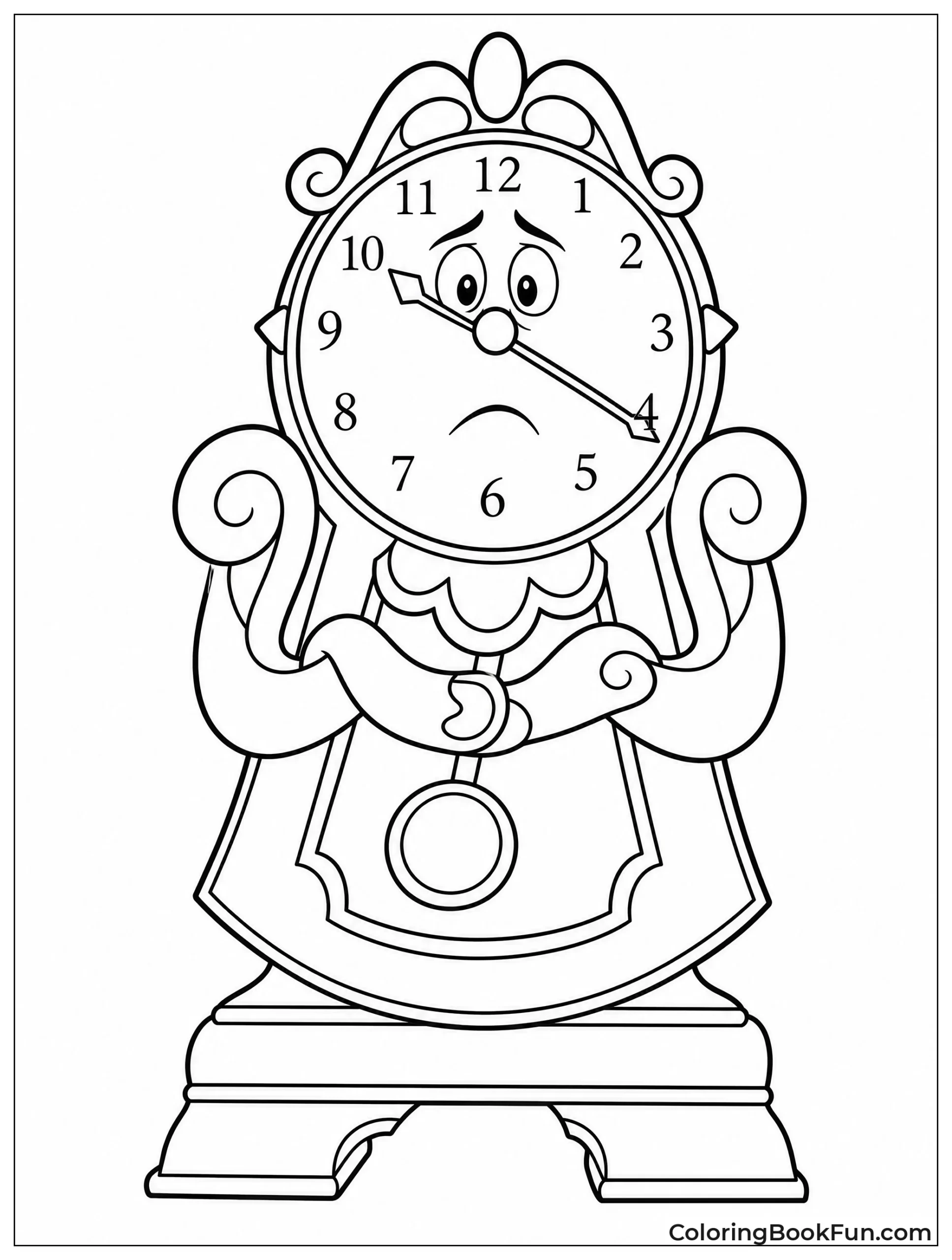 Cogsworth Frowns Sternly