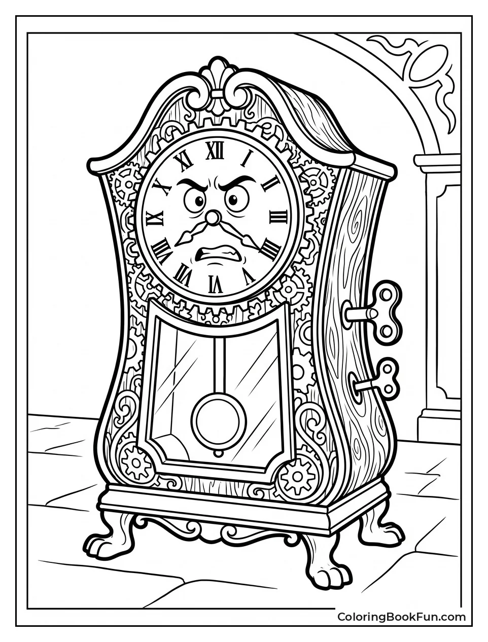 Cogsworth Frowns Sternly