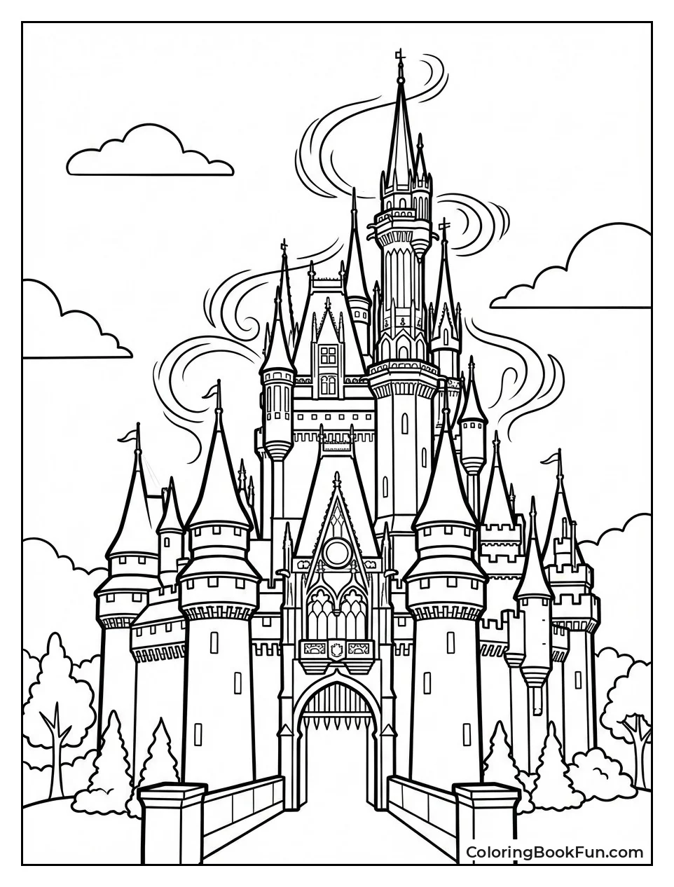 Enchanted Castle with Towers