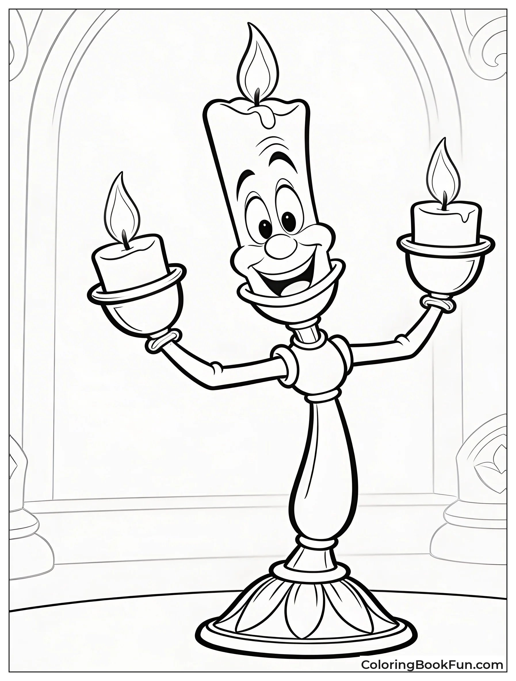 Lumiere Candelabra Dances with Charm