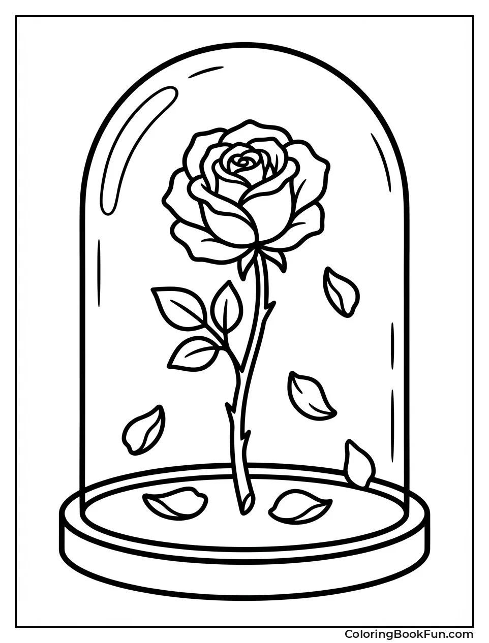 Magical Rose in Dome