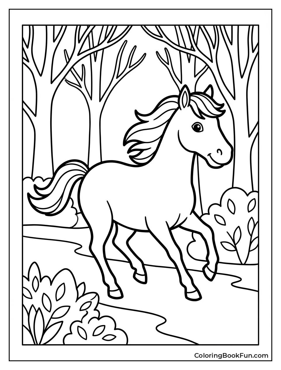 Philippe Gallops through Forest