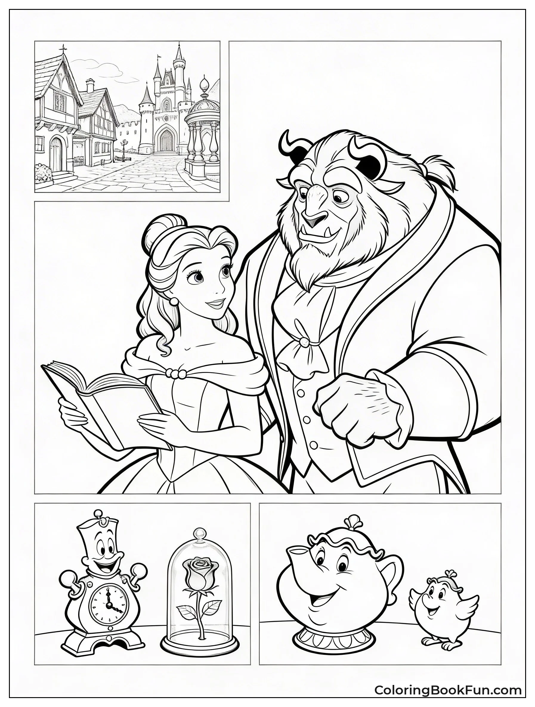 Realistic Beauty Beast Story Scenes