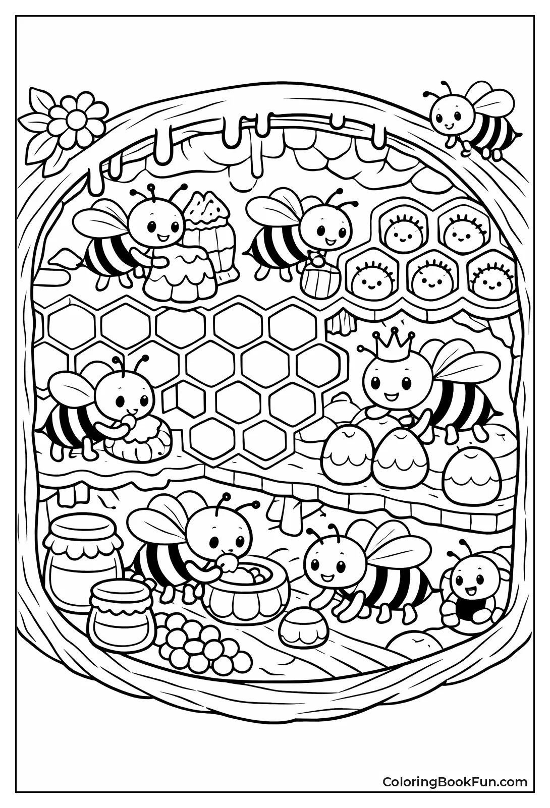 Hive Interior Cutaway