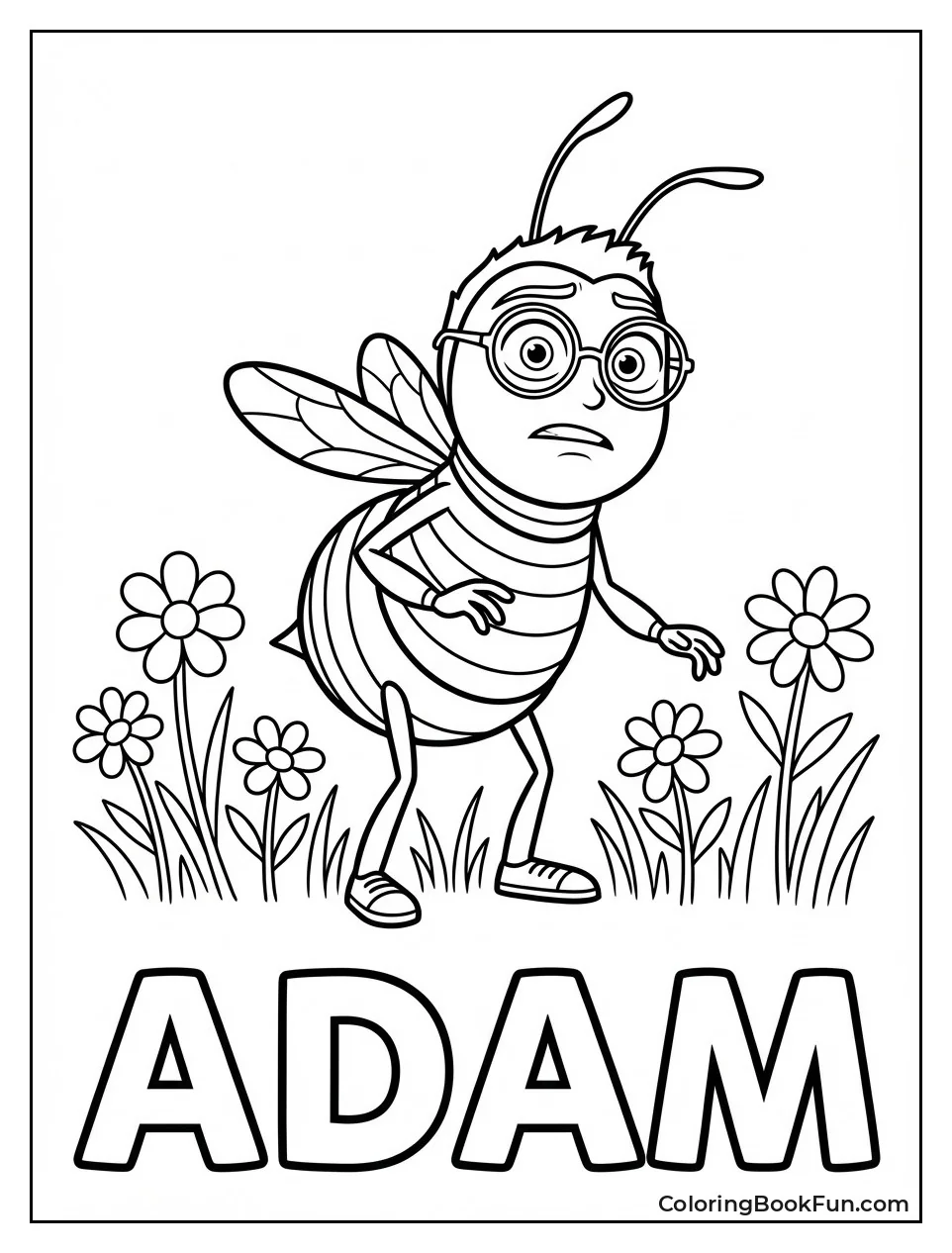 Nervous Adam in Glasses