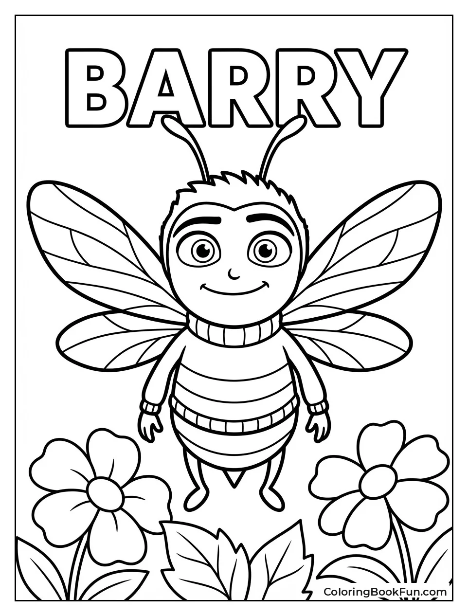 Smiling Barry with Wings Spread