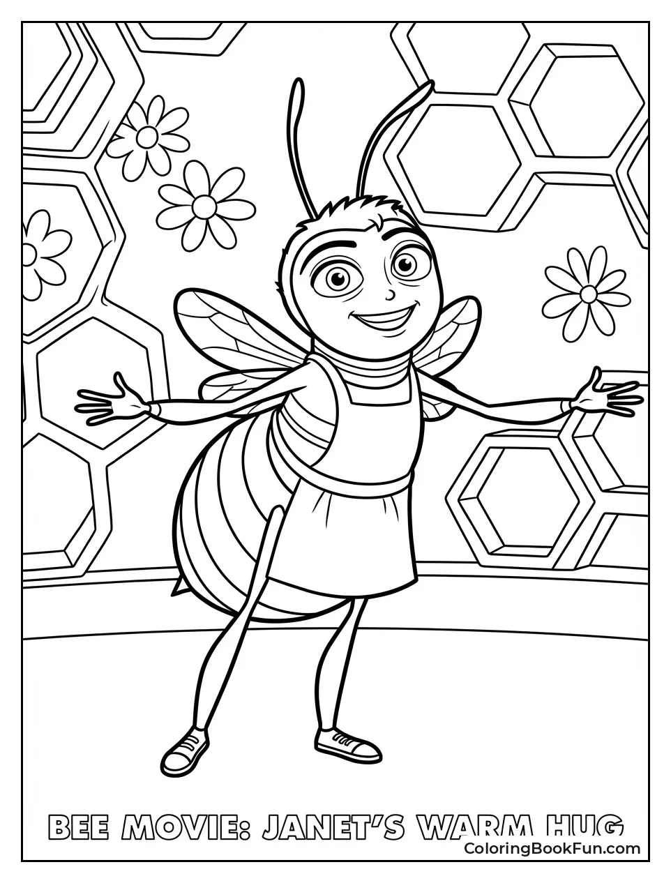 Janet Opens Arms Hug