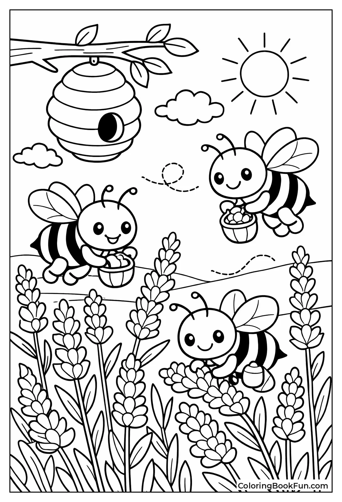 Bees Collecting Pollen