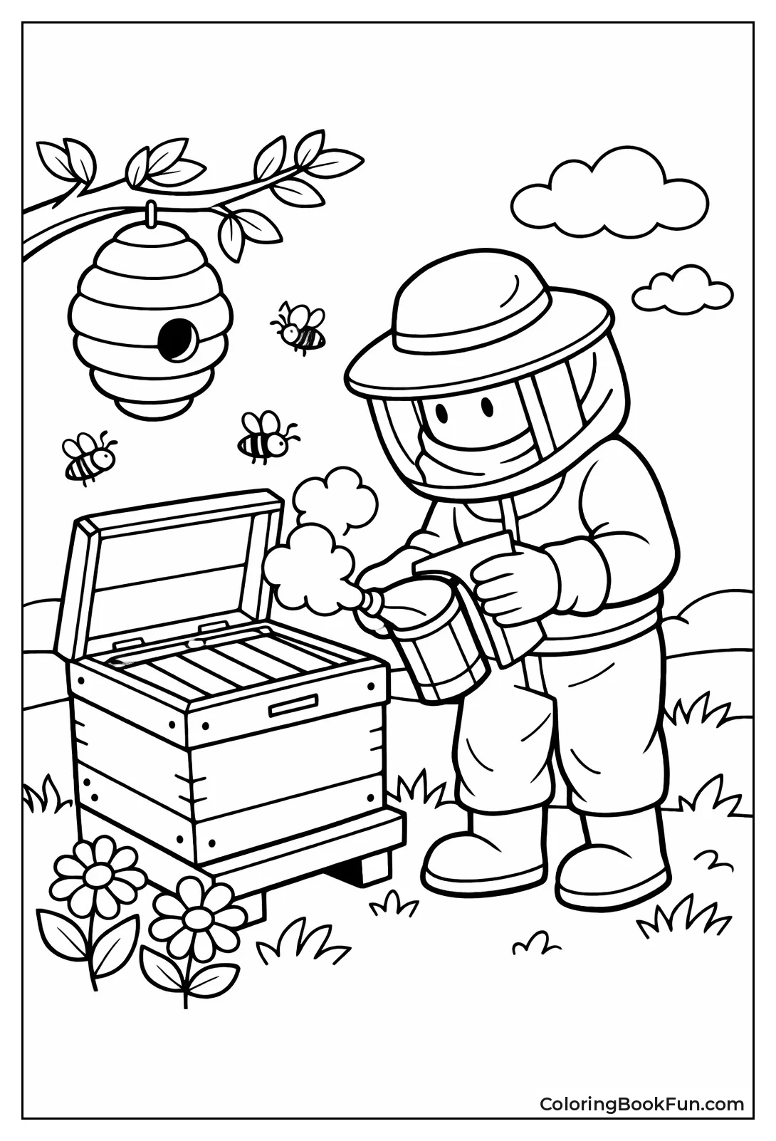 Beekeeper at Hive