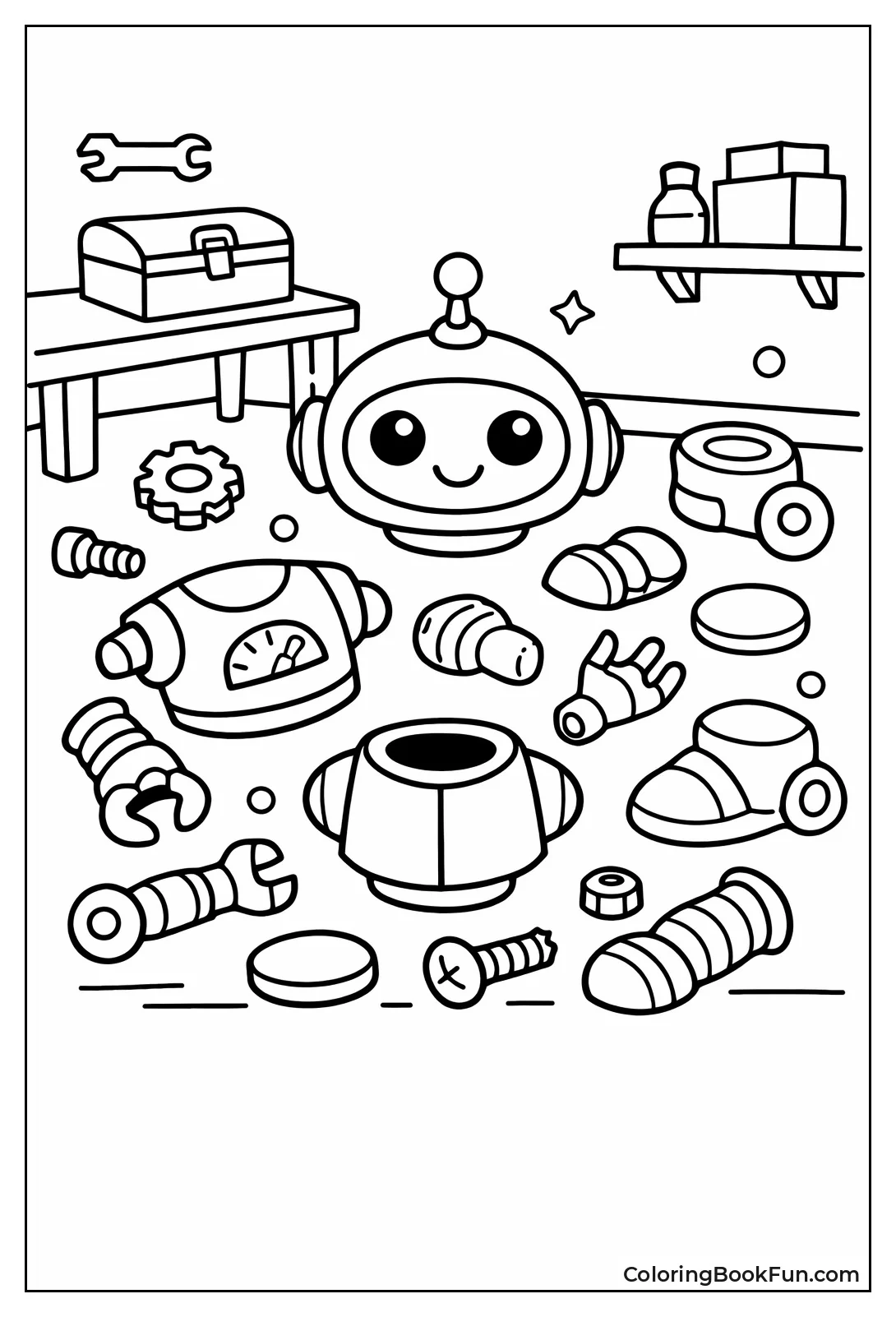 Scattered Robot Parts