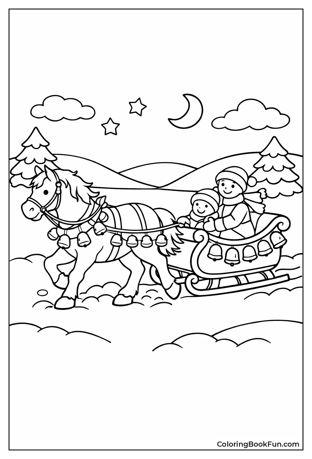 Horse Sleigh with Bells