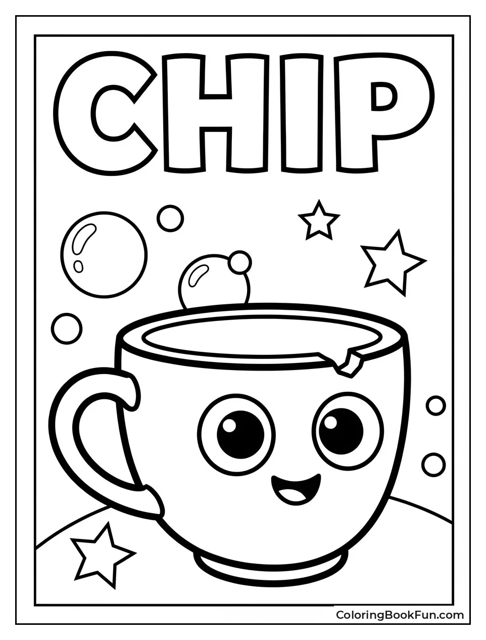 Smiling Chip Teacup