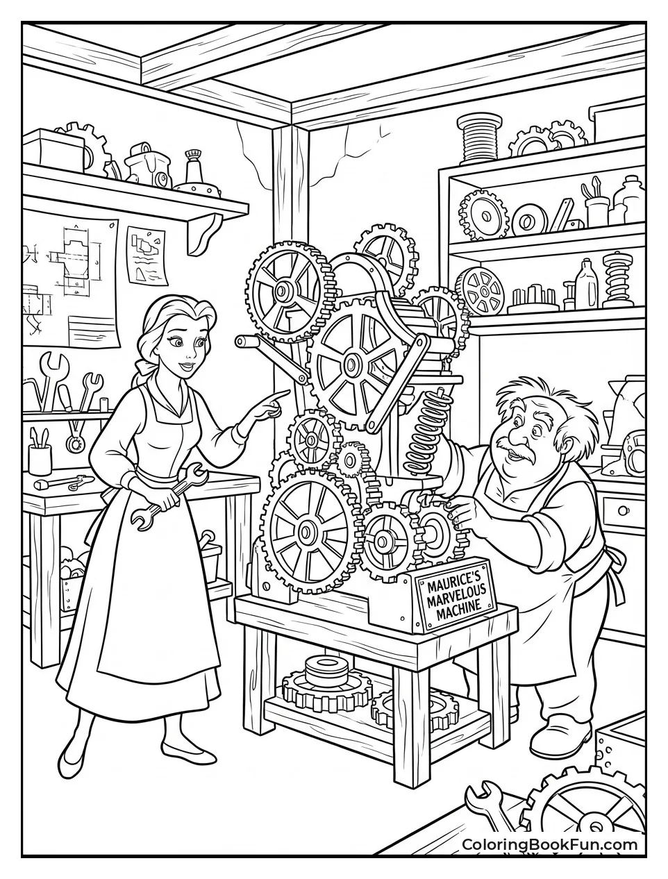 Belle Helps in Workshop