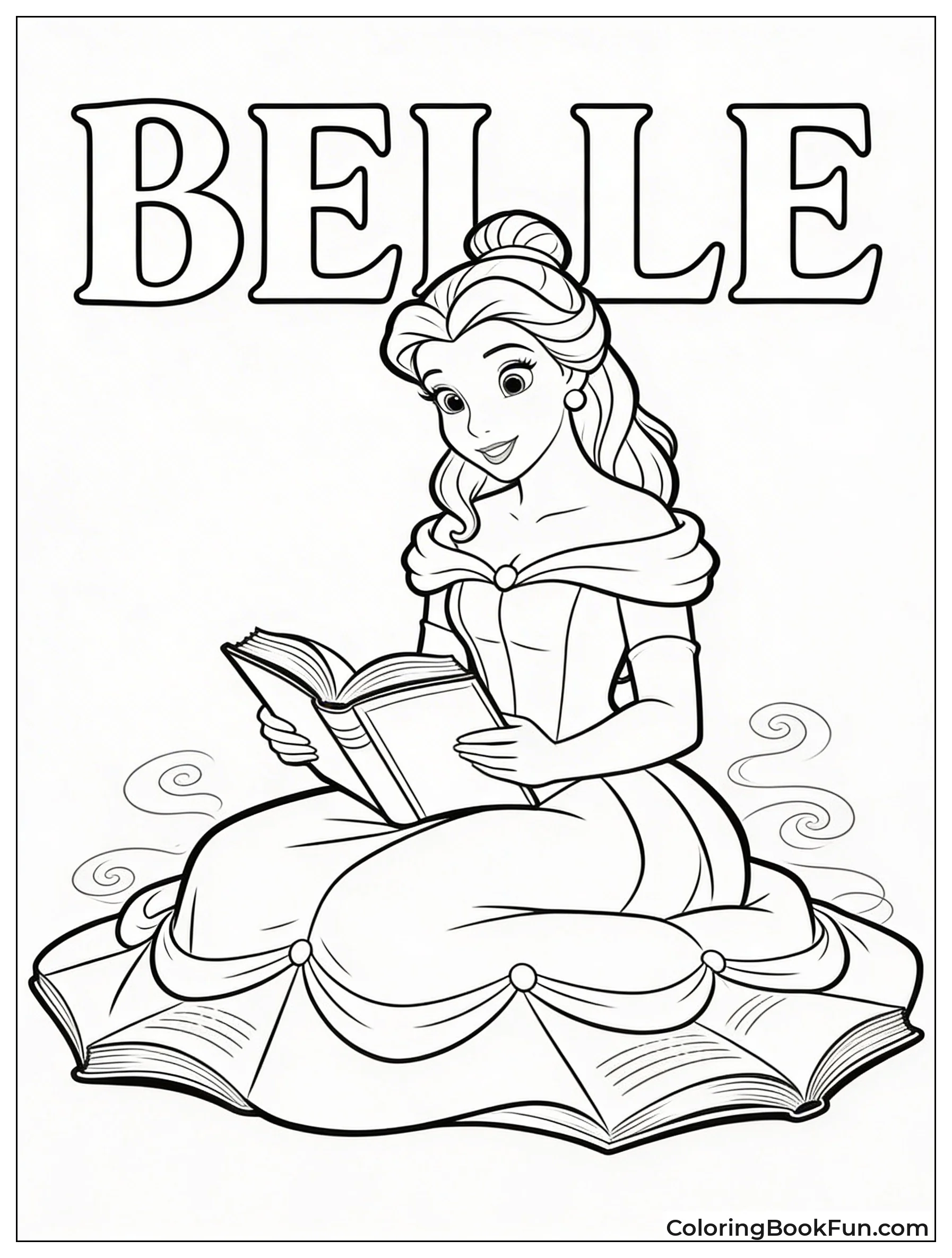 Belle Reads Open Book