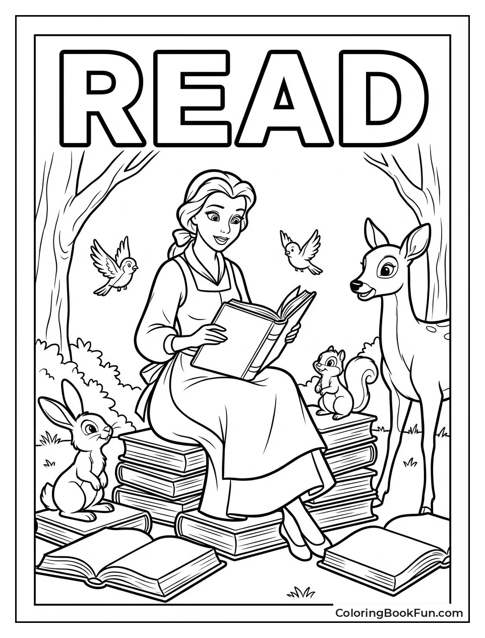 Belle Reads to Animals