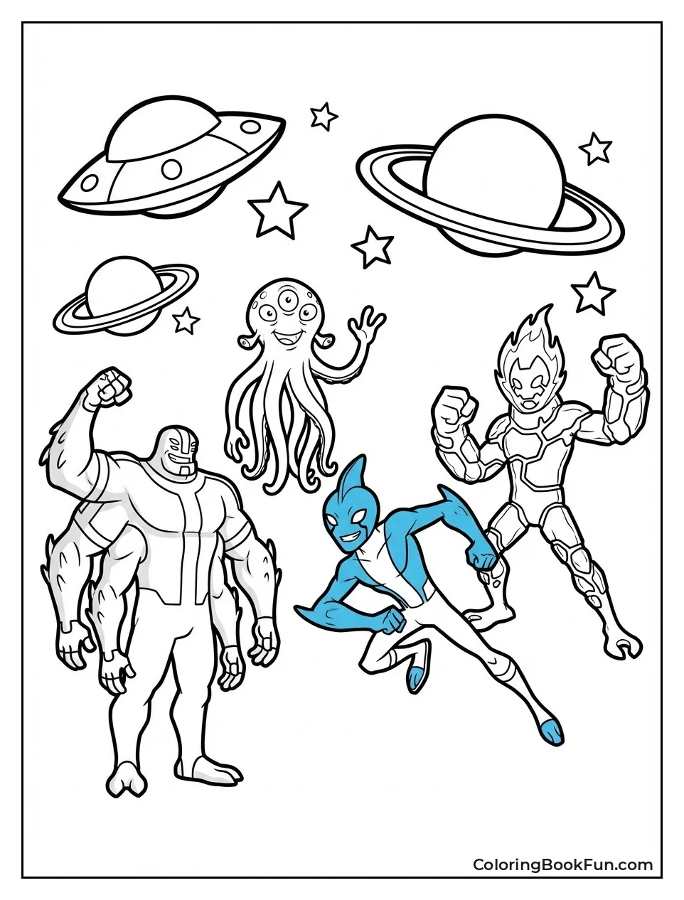 Ben 10 Aliens Strike Poses