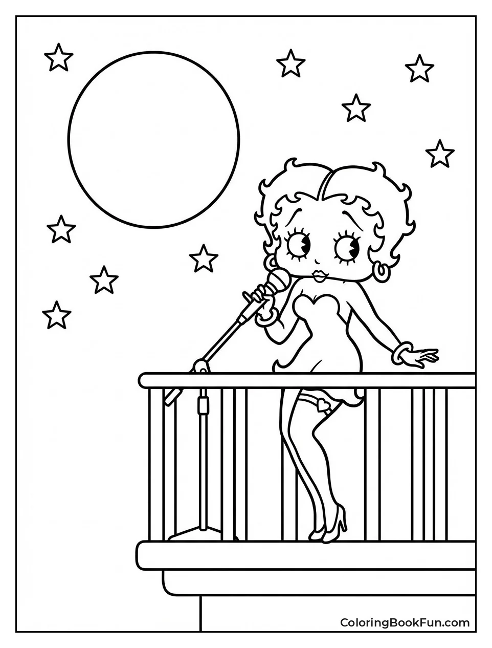 Betty Sings under Full Moon