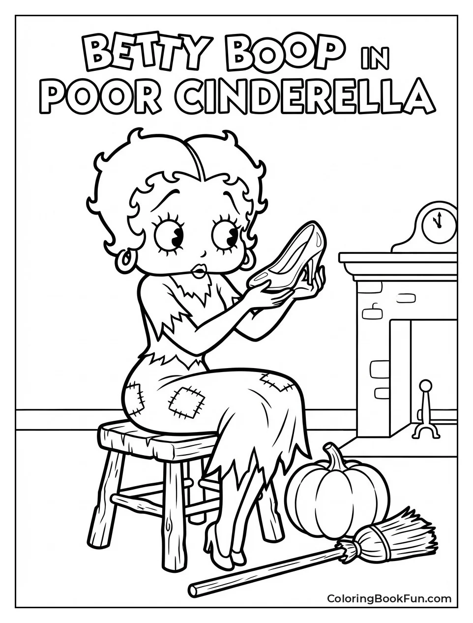 Betty Holds Glass Slipper