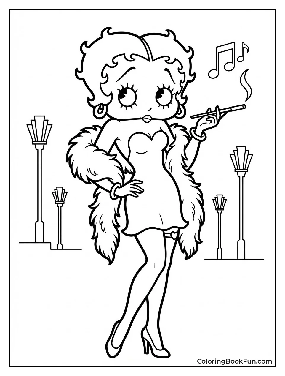Betty Poses as Flapper Girl