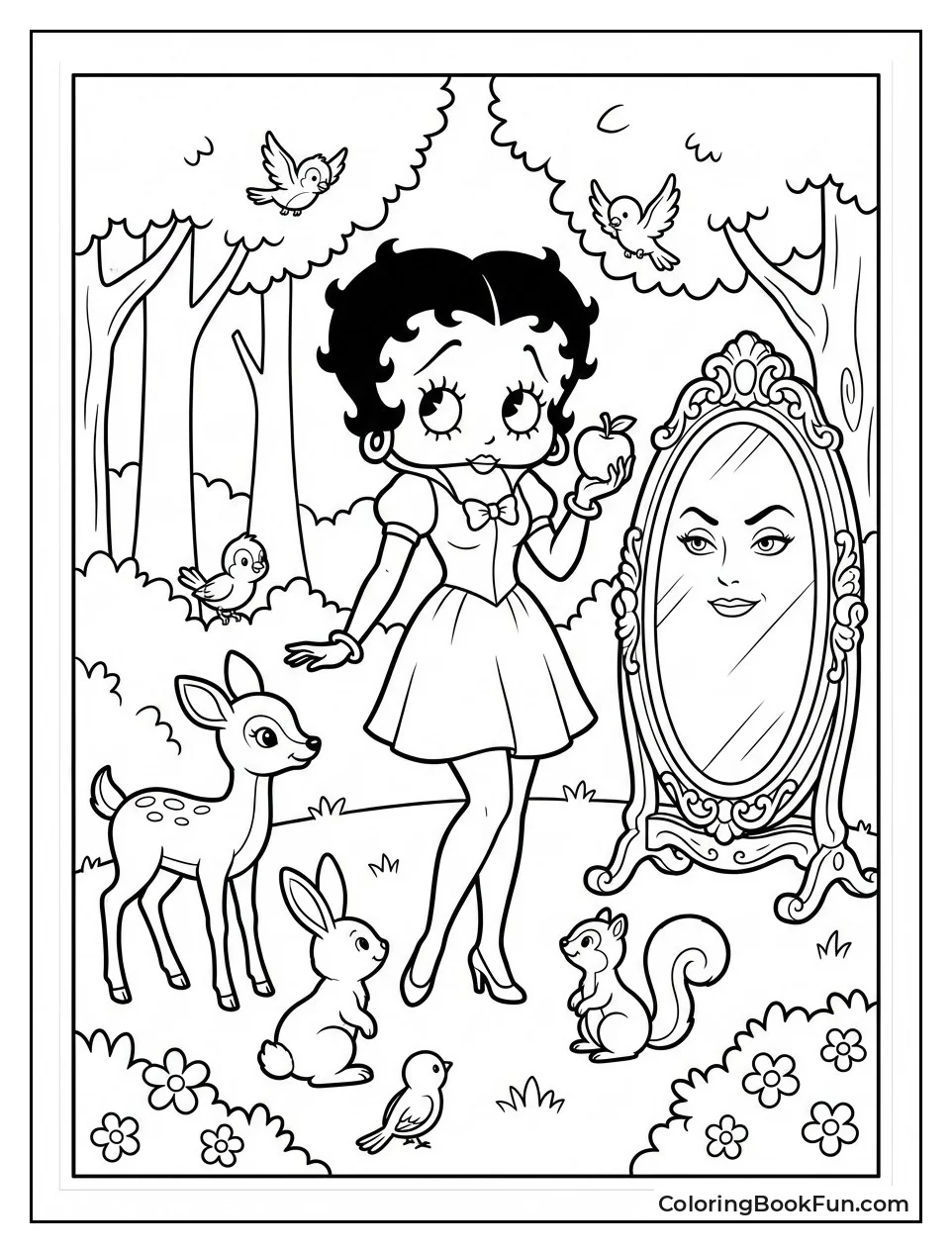 Betty Meets Forest Animals