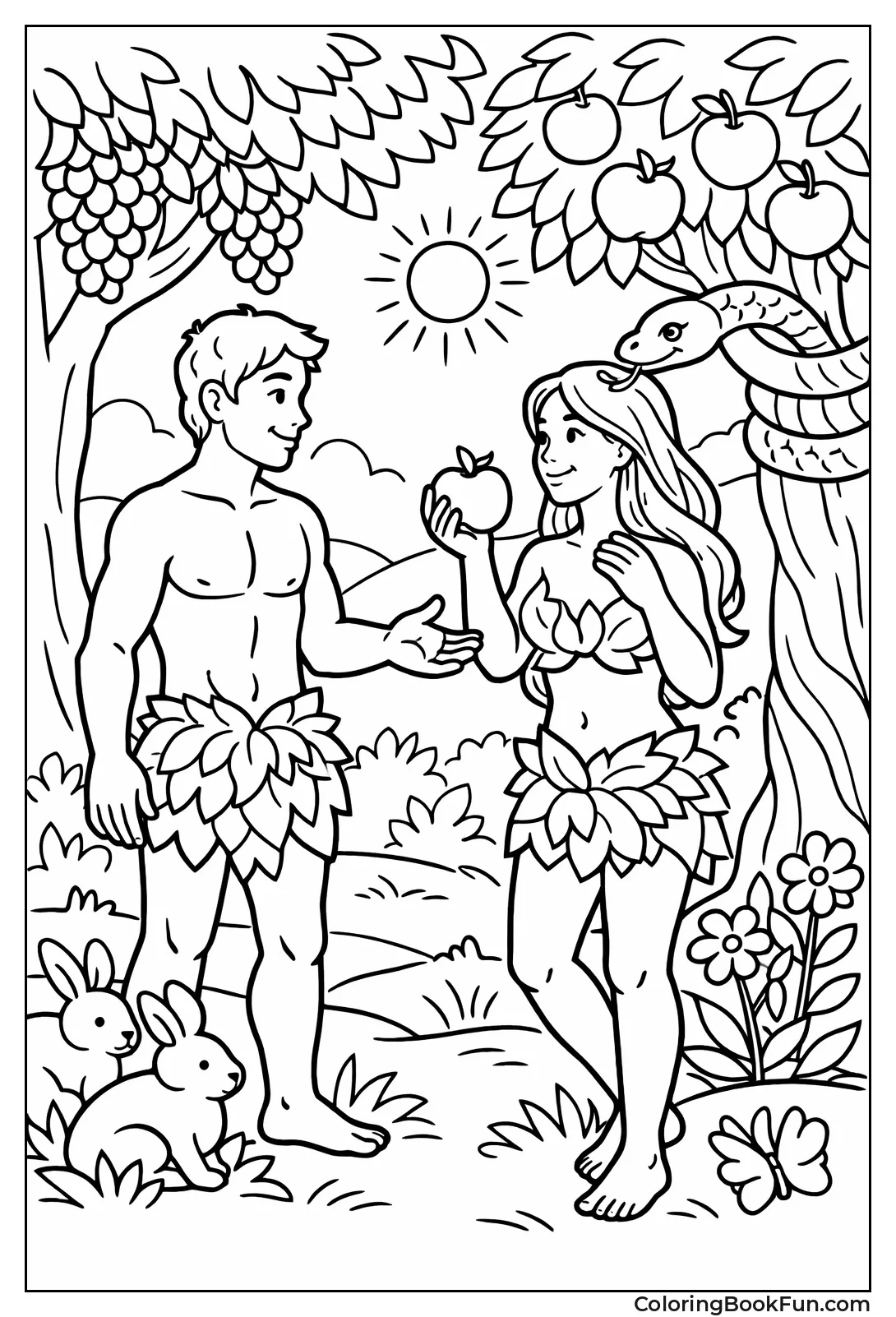 Adam and Eve in Eden
