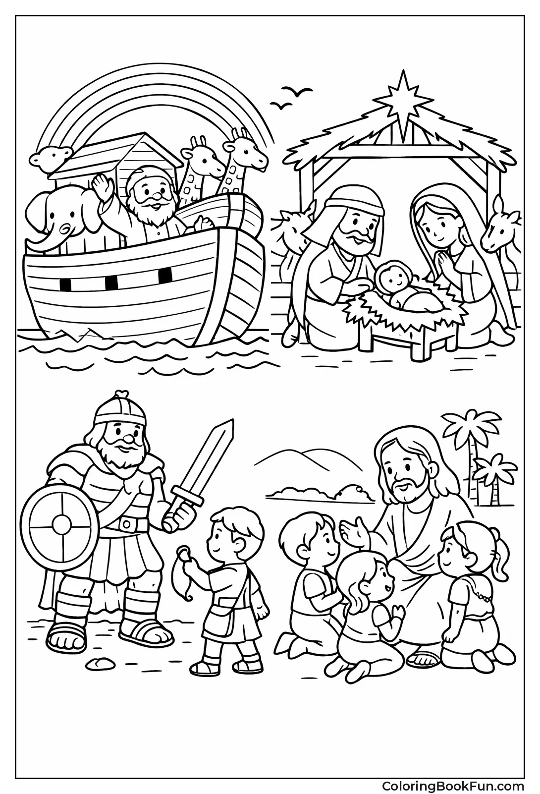 Christian Kids Bible Scenes