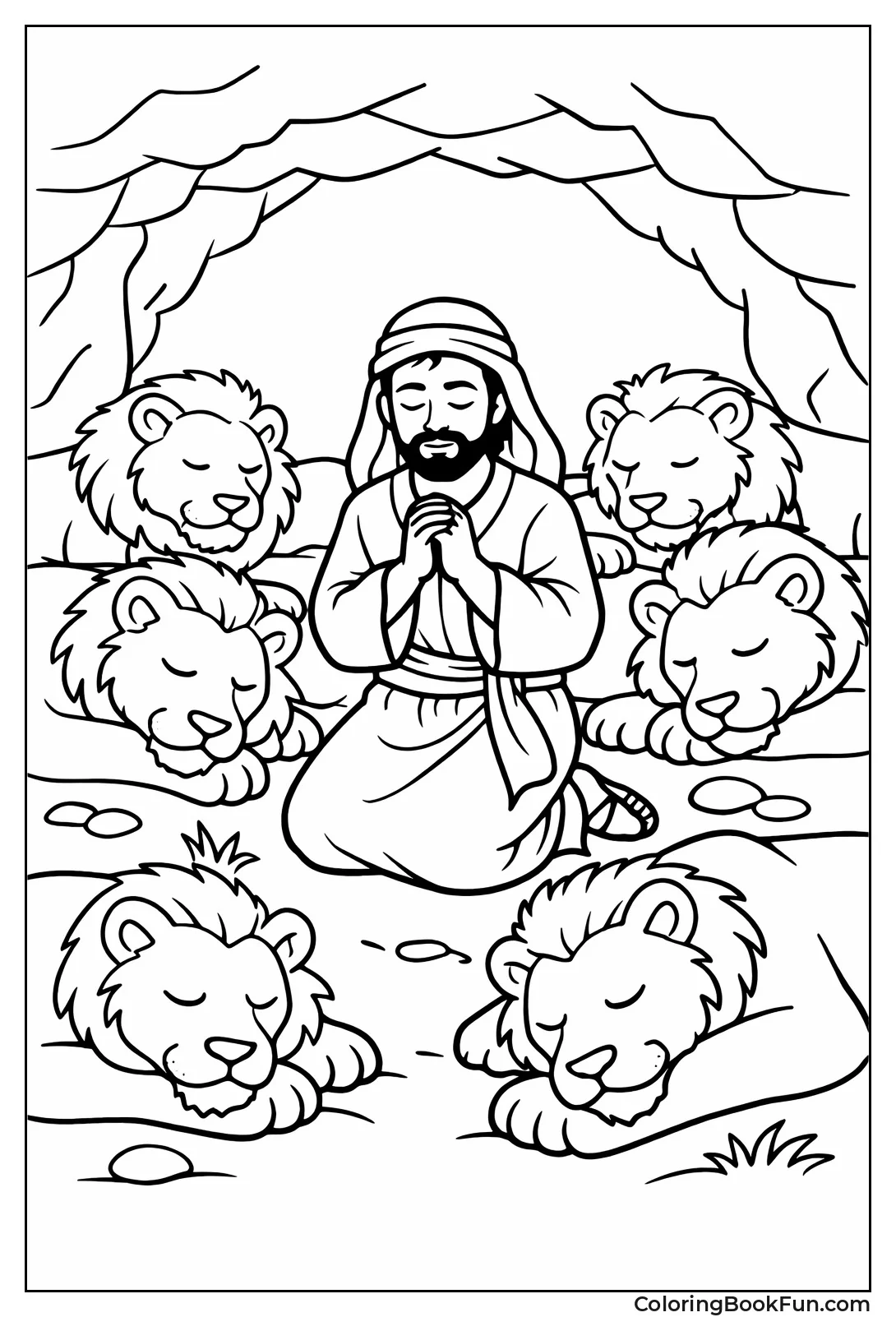 Daniel Prays with Lions