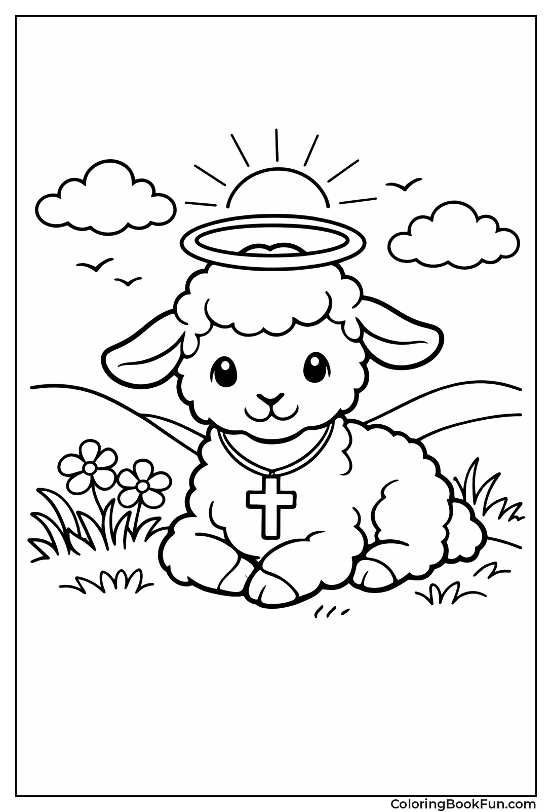 Lamb with Glowing Halo