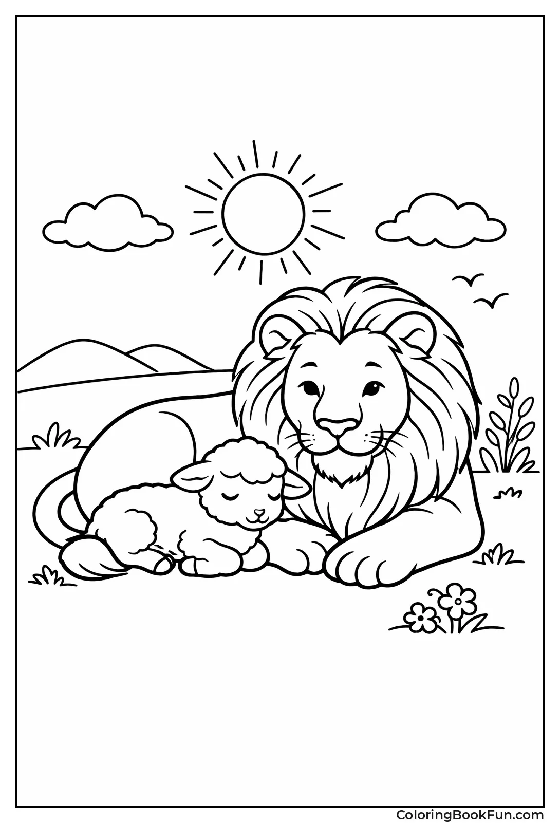 Lion Rests with Lamb