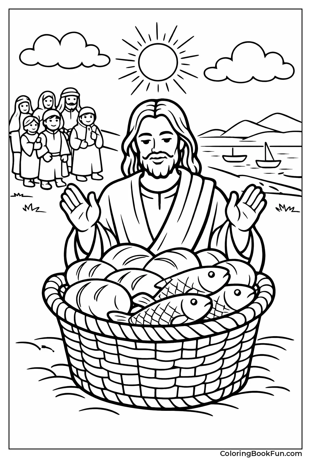 Jesus Blesses Loaves and Fishes