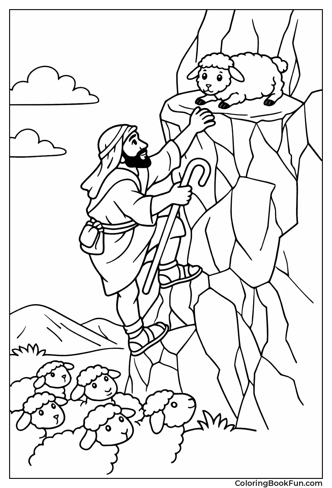 Shepherd Rescues Lost Sheep