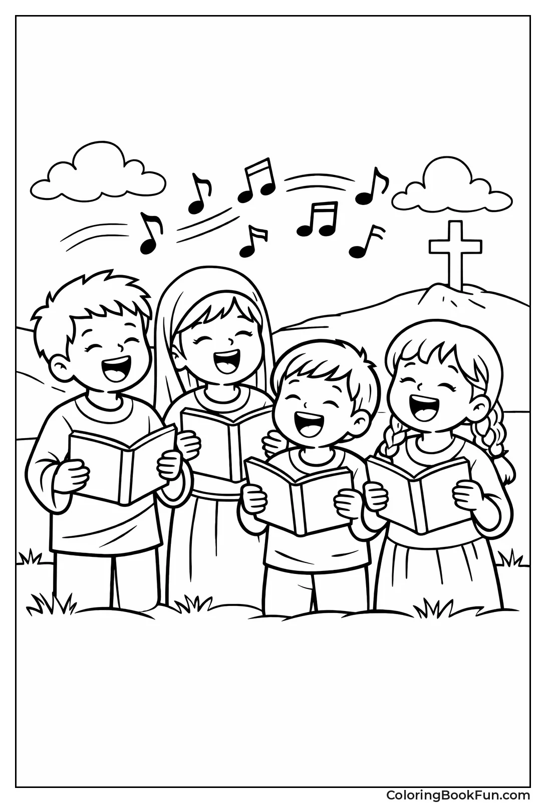 Children Sing with Songbooks