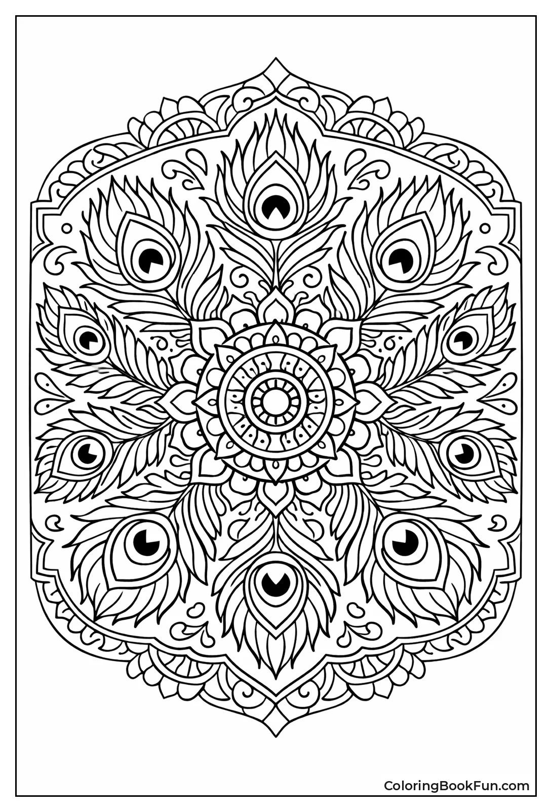 Peacock Mandala Feathers