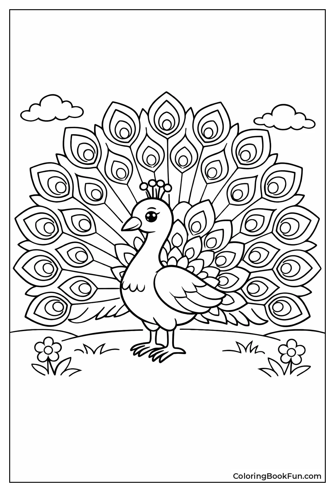 Peacock Fans Tail Feathers