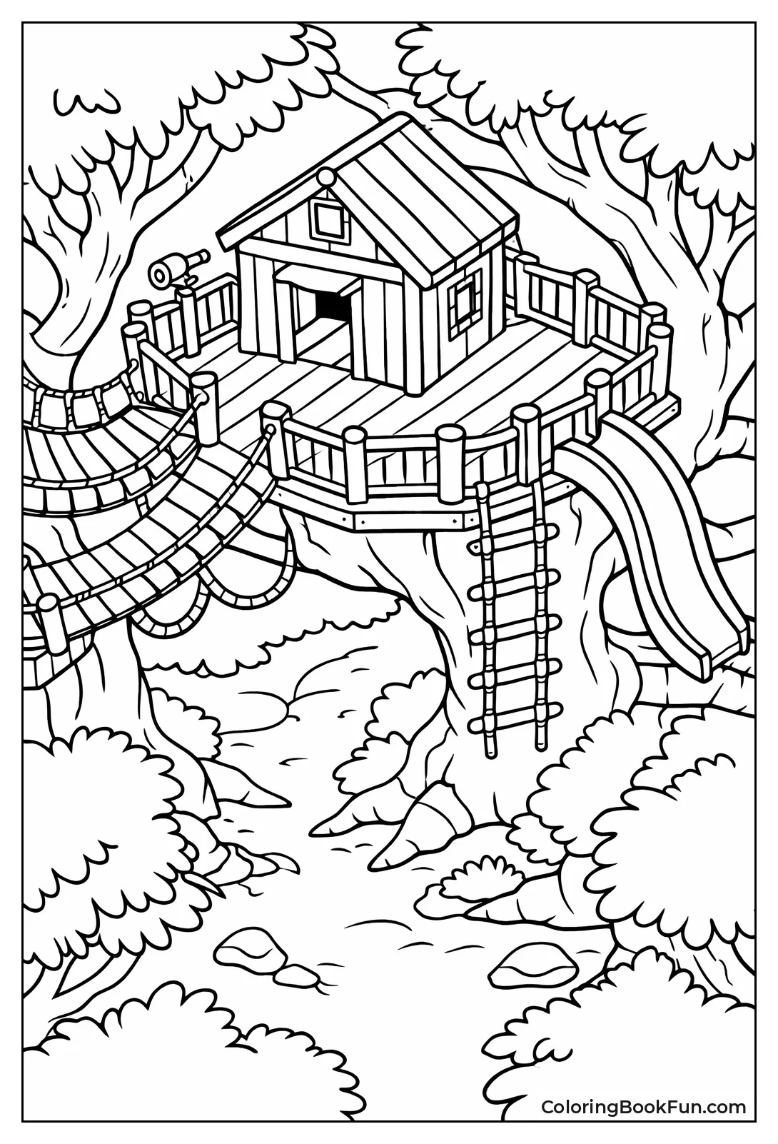 Birds Eye Treehouse View