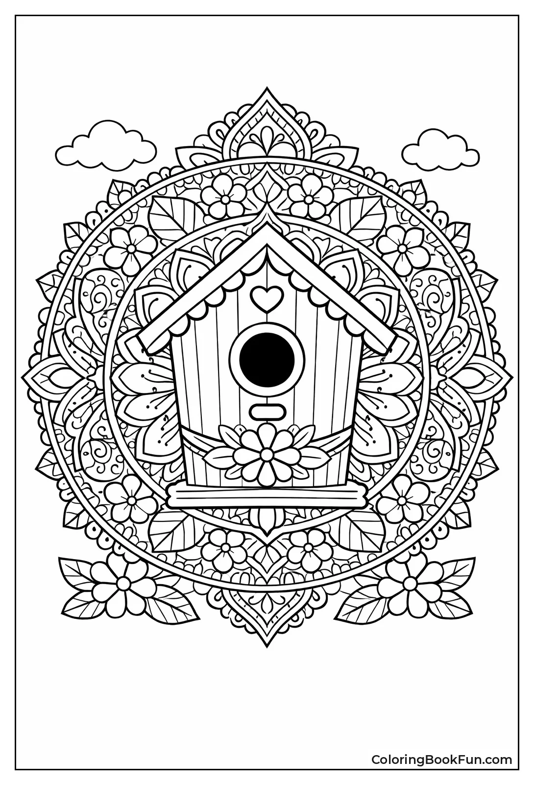 Mandala Birdhouse Swirls Patterns