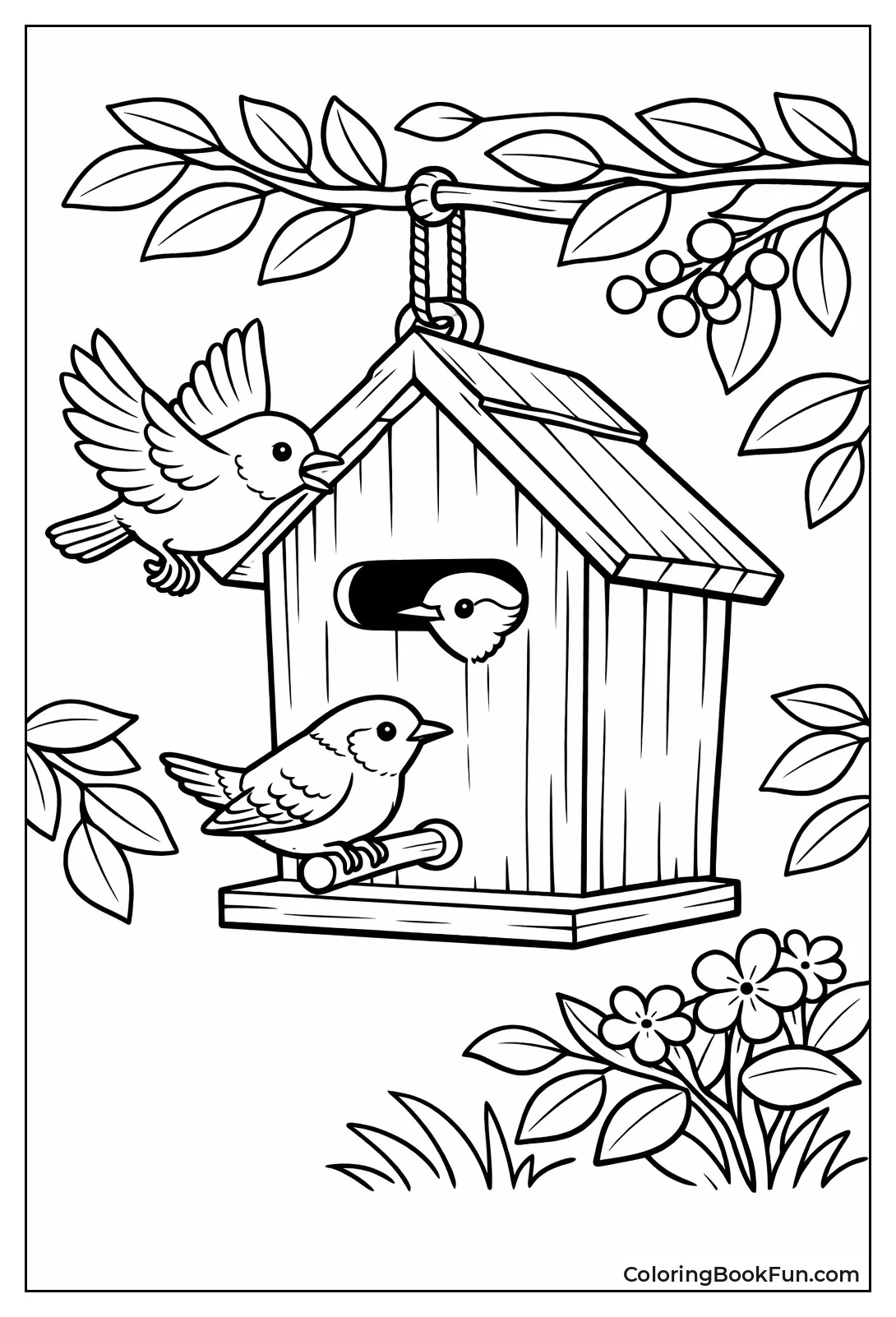 Tiny Wren House Swings