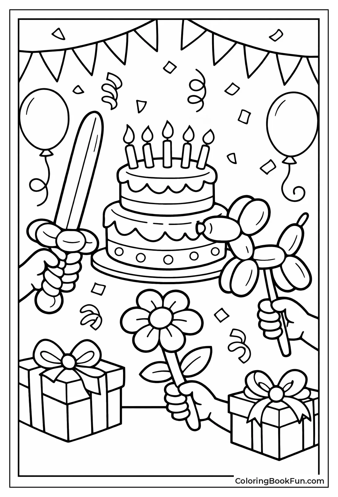 Twisted Balloon Sword and Dog