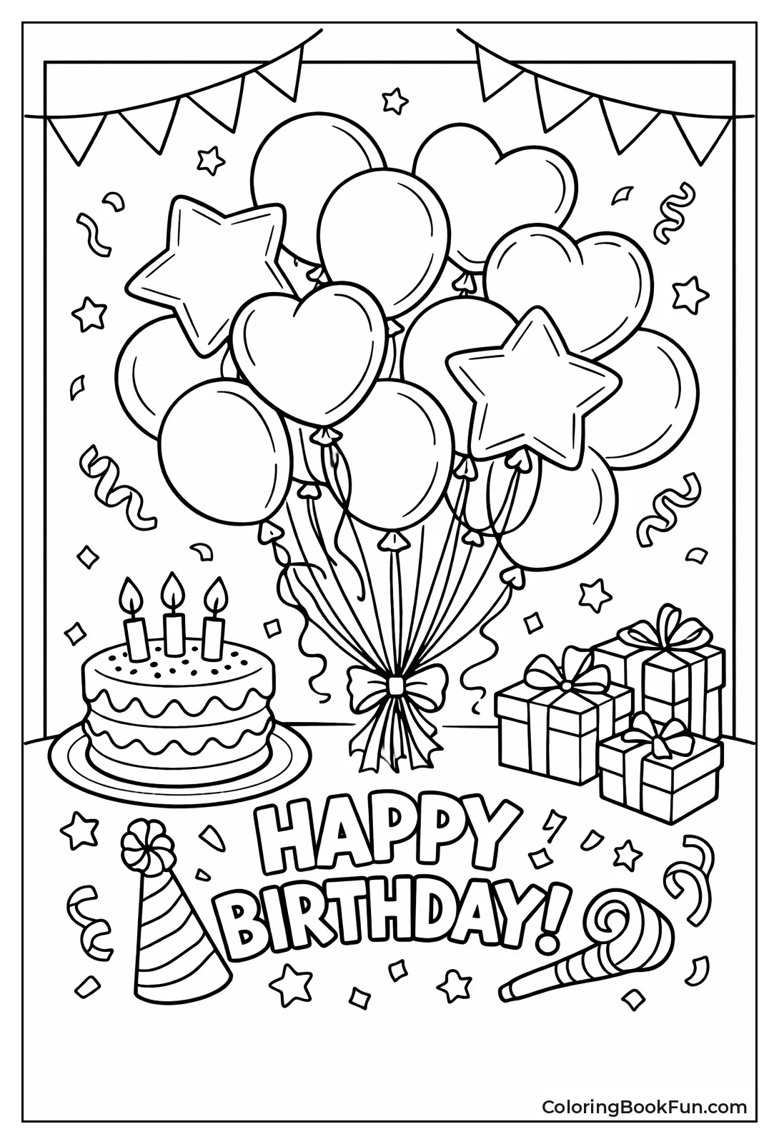 Cluster of Floating Balloons