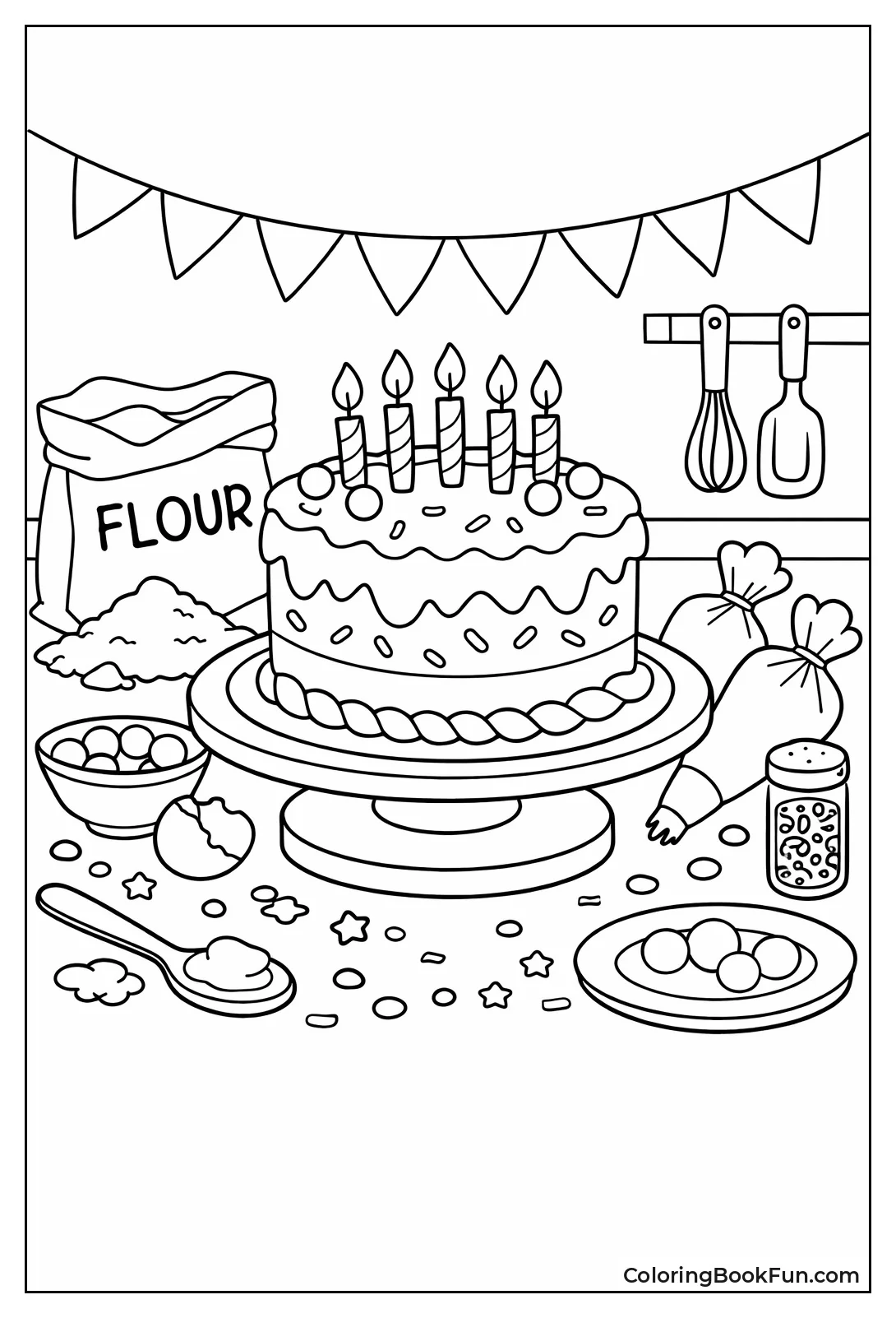 Busy Kitchen Counter