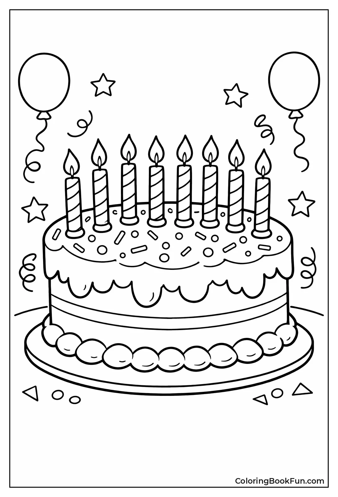 Cake with Eight Candles