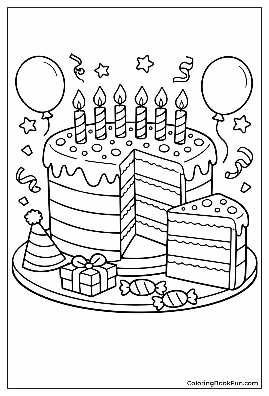 Rainbow Layered Cake