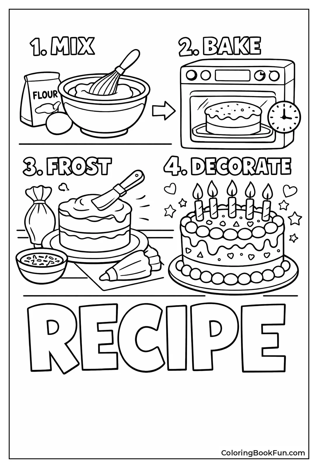 Recipe Steps Illustration