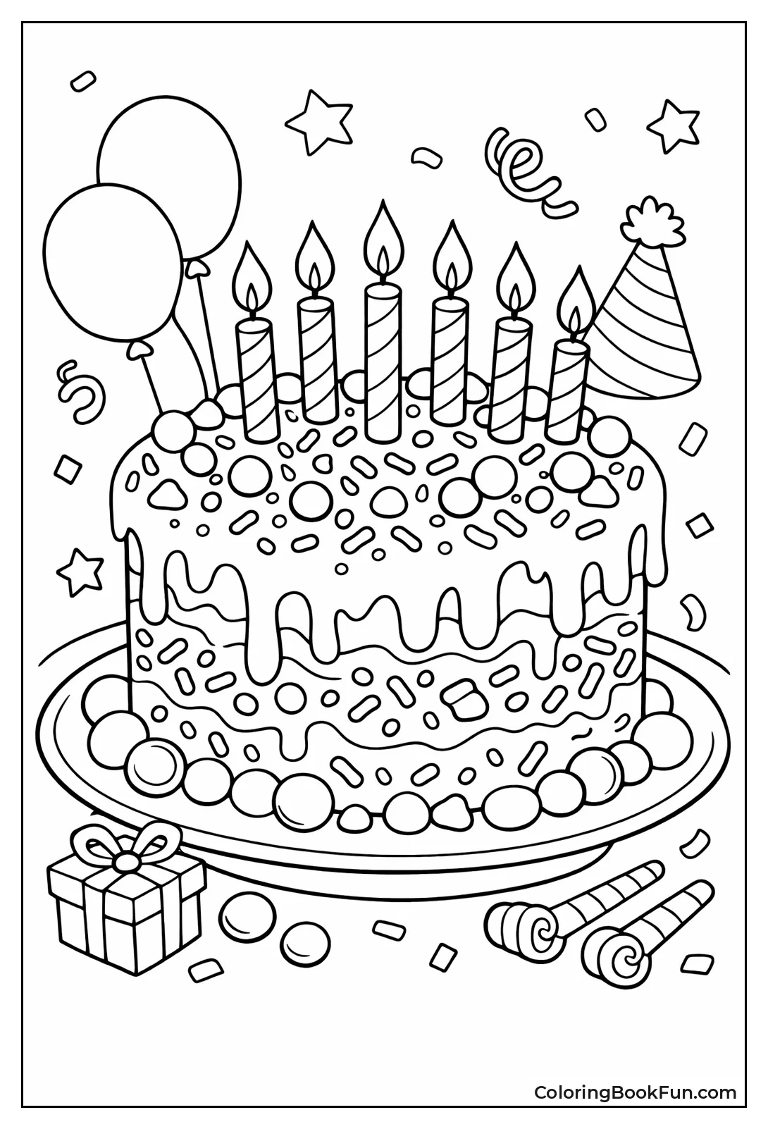 Sprinkle Topped Cake